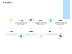 Timeline 2014 to 2019 l51 ppt powerpoint presentation slides good