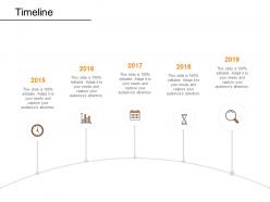 Timeline 2015 to 2019 c1118 ppt powerpoint presentation ideas inspiration