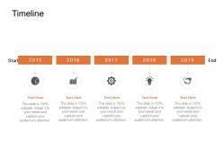 Timeline 2015 to 2019 c924 ppt powerpoint presentation professional summary