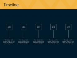 Timeline 2015 to 2019 f846 ppt powerpoint presentation portfolio template
