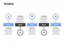 Timeline 2015 to 2019 l841 ppt powerpoint presentation slides images