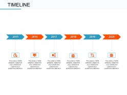 Timeline 2015 to 2020 l2207 ppt powerpoint presentation outline shapes