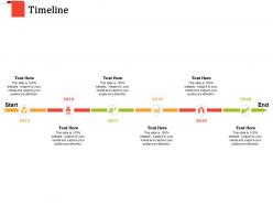Timeline 2015 to 2020 m1718 ppt powerpoint presentation file slide portrait
