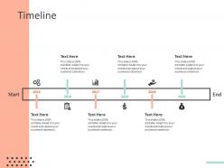Timeline 2015 to 2020 ppt powerpoint presentation icon topics