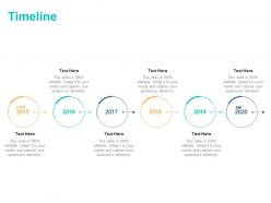 Timeline 2015 to 2020 ppt powerpoint presentation professional topics