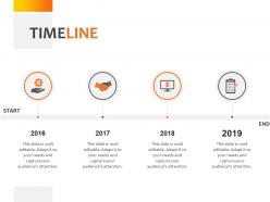 Timeline 2016 to 2019 c1075 ppt powerpoint presentation gallery tips