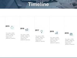 Timeline 2016 to 2019 c498 ppt powerpoint presentation icon slide download