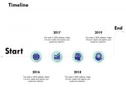 Timeline 2016 to 2019 l187 ppt powerpoint presentation infographic template objects