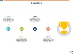 Timeline 2016 to 2019 l19 ppt powerpoint presentation styles tips