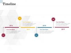 Timeline 2016 to 2019 l747 ppt powerpoint presentation slides graphics