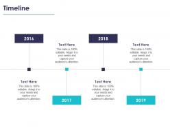 Timeline 2016 to 2019 l834 ppt powerpoint presentation inspiration sample