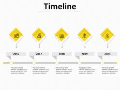 Timeline 2016 to 2020 l1047 ppt powerpoint presentation file tips