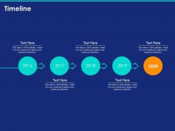 Timeline 2016 to 2020 l1340 ppt powerpoint presentation show designs