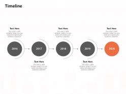 Timeline 2016 to 2020 m1177 ppt powerpoint presentation summary grid