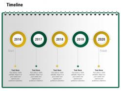 Timeline 2016 to 2020 m1244 ppt powerpoint presentation portfolio guidelines