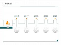Timeline 2016 to 2020 m2494 ppt powerpoint presentation infographic template samples