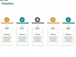 Timeline 2016 to 2020 m2615 ppt powerpoint presentation icon information