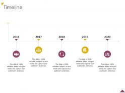 Timeline 2016 to 2020 m53 ppt powerpoint presentation infographic template microsoft