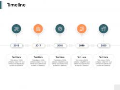 Timeline 2016 to 2020 m96 ppt powerpoint presentation infographic template master slide