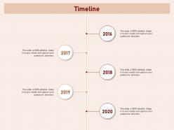 Timeline 2016 to 2020 n313 ppt powerpoint presentation styles