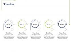 Timeline 2016 to 2020 years attention ppt powerpoint presentation backgrounds
