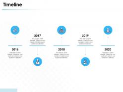 Timeline 2016 to 2020 years f894 ppt powerpoint presentation summary samples