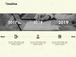 Timeline 2017 to 2019 l160 ppt powerpoint presentation images