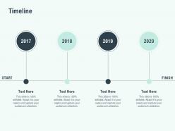 Timeline 2017 to 2020 l1104 ppt powerpoint presentation slides show