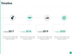 Timeline 2017 to 2020 l1212 ppt powerpoint presentation icon