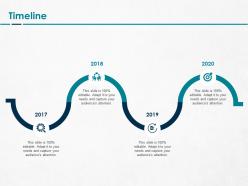 Timeline 2017 to 2020 l1270 ppt powerpoint presentation slides graphics