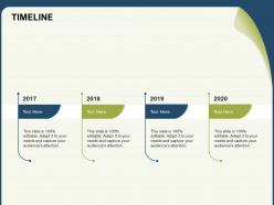 Timeline 2017 to 2020 n182 powerpoint presentation display