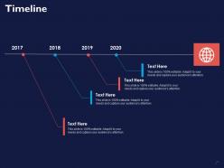 Timeline 2017 to 2020 ppt powerpoint presentation inspiration slide portrait