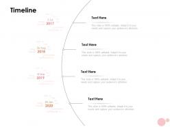 Timeline 2017 to 2020 ppt powerpoint presentation pictures slideshow