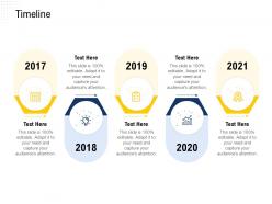 Timeline 2017 to 2021 m2516 ppt powerpoint presentation show guidelines