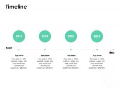 Timeline 2018 to 2021 l824 ppt powerpoint presentation gallery demonstration