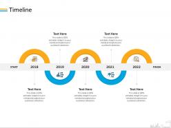 Timeline 2018 to 2022 m2096 ppt powerpoint presentation infographics clipart