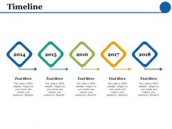 Timeline 5 years f445 ppt powerpoint presentation infographics graphics template