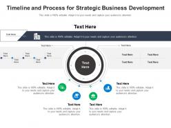 Timeline and process for strategic business development infographic template