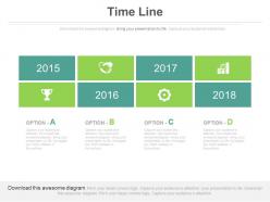 Timeline chart with business growth and years powerpoint slides