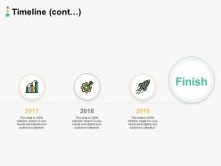 Timeline cont 2017 to 2019 l286 ppt powerpoint template
