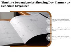 Timeline Dependencies Showing Day Planner Or Schedule Organizer