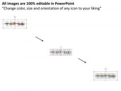 Timeline diagram for business milestones flat powerpoint design