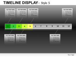 Timeline display 5 powerpoint presentation slides db