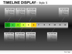 Timeline display 5 powerpoint presentation slides db