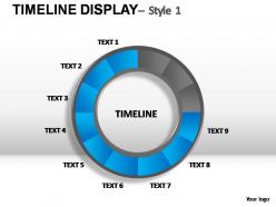Timeline display style 1 powerpoint presentation slides