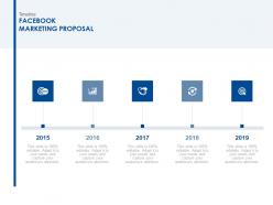 Timeline Facebook Marketing Proposal Ppt Powerpoint Summary