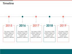 Timeline five years d28 ppt powerpoint presentation outline example introduction