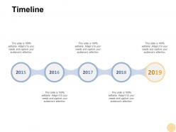 Timeline five years f413 ppt powerpoint presentation pictures graphics download