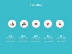 Timeline five years ppt powerpoint presentation slides background images