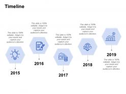 Timeline five years process c104 ppt powerpoint presentation icon influencers